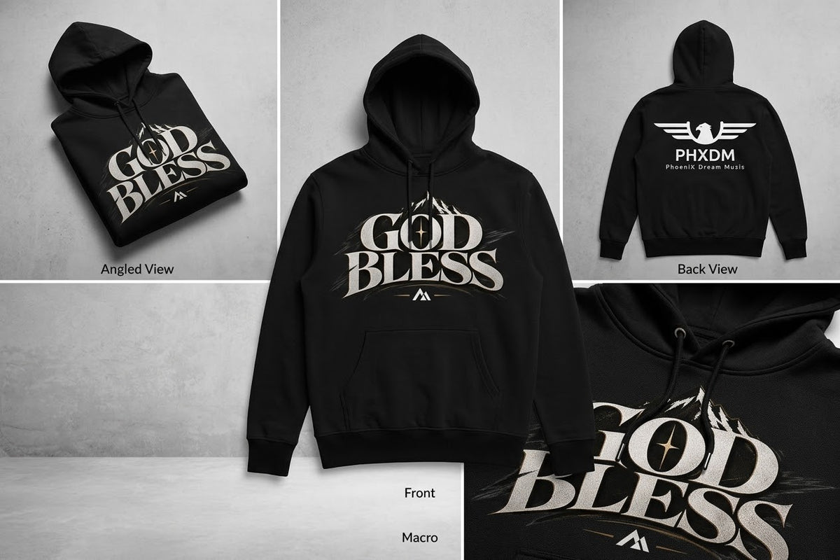 Hoodies "God Bless X PHXDM"