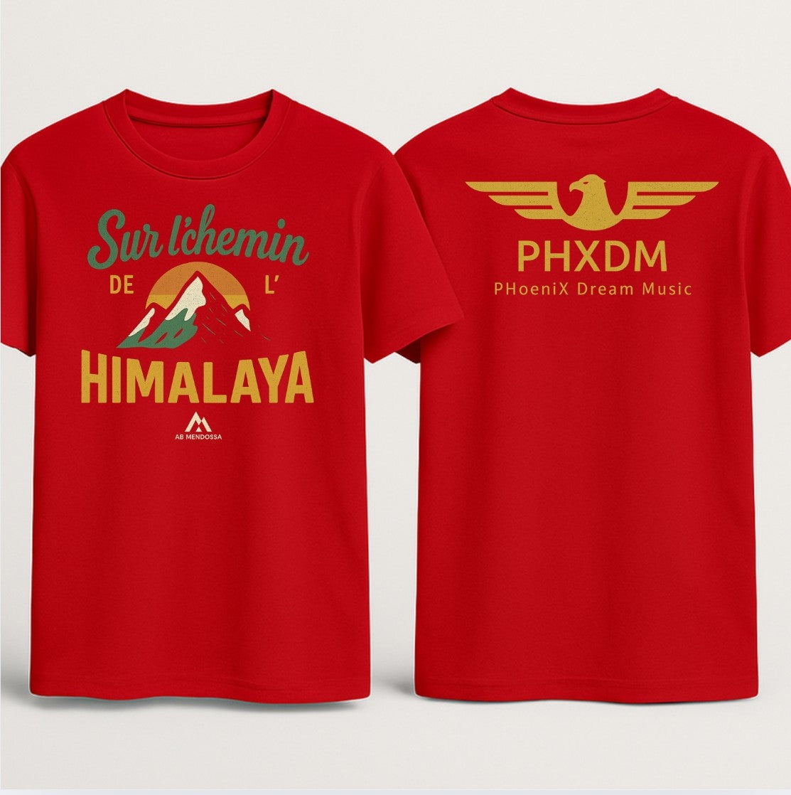 T-shirts " Sur l'chemin de l'Himalaya X PHXDM "