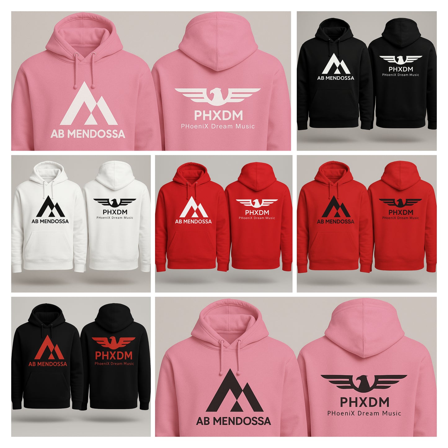 Sweat à capuche " AB MENDOSSA X PHXDM "