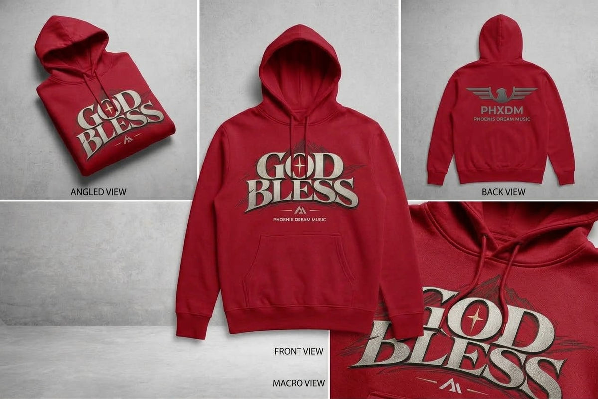 Hoodies "God Bless X PHXDM"