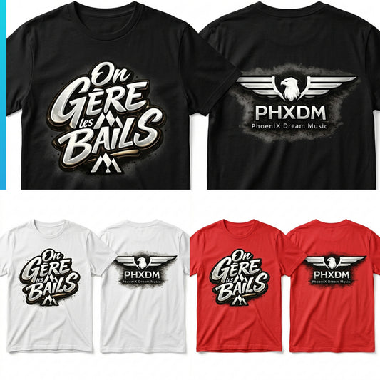 T-shirts "On Gère les Bails X PHXDM"