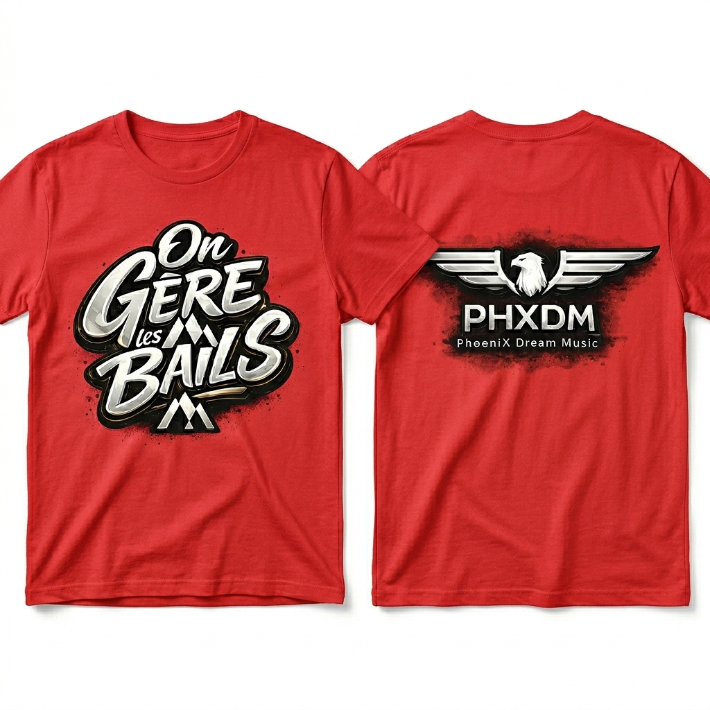 T-shirts "On Gère les Bails X PHXDM"