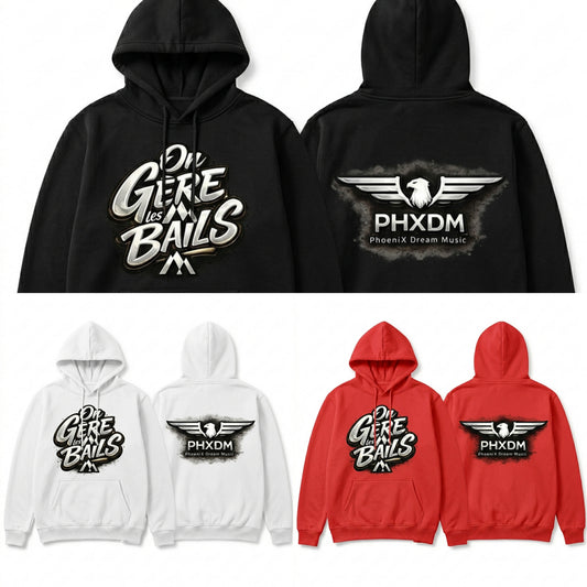 Sweats à capuche "On Gère les Bails X PHXDM"