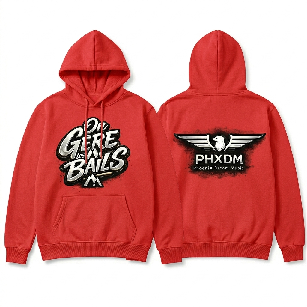 Sweats à capuche "On Gère les Bails X PHXDM"