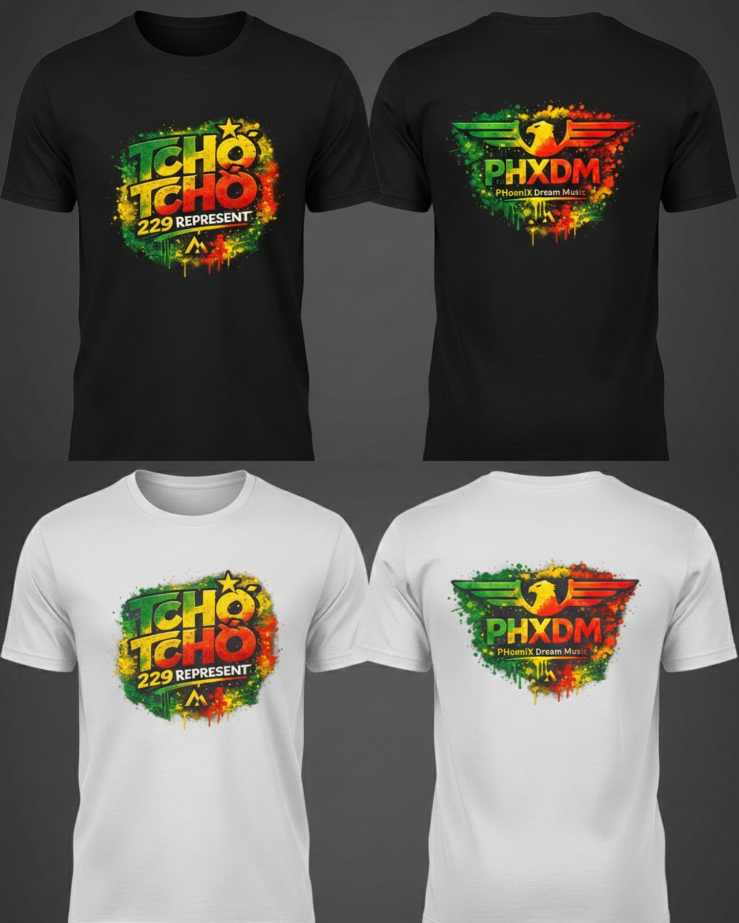 T-shirts " Tchô Tchô X PHXDM "