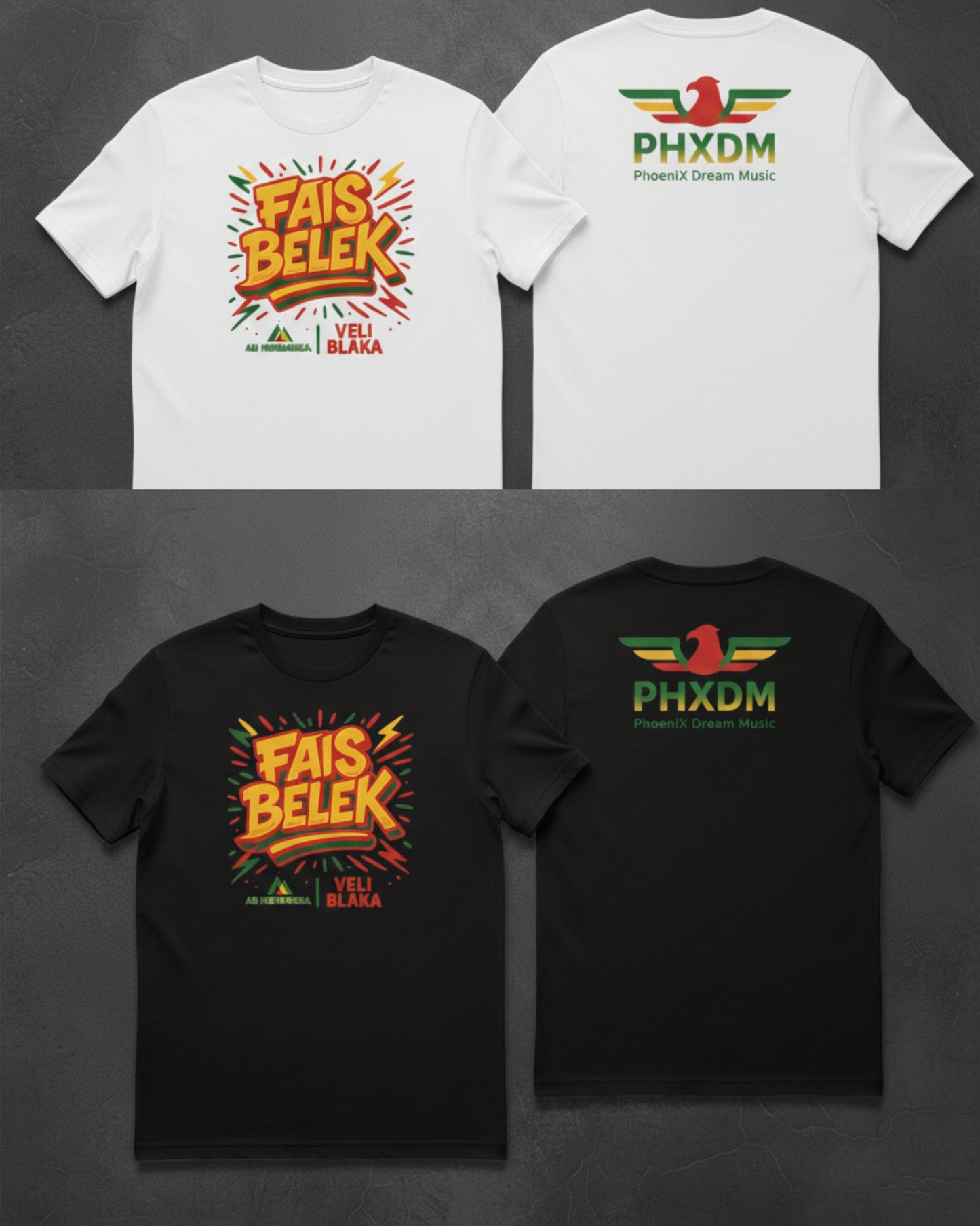T-shirts " Fais Belek X PHXDM "