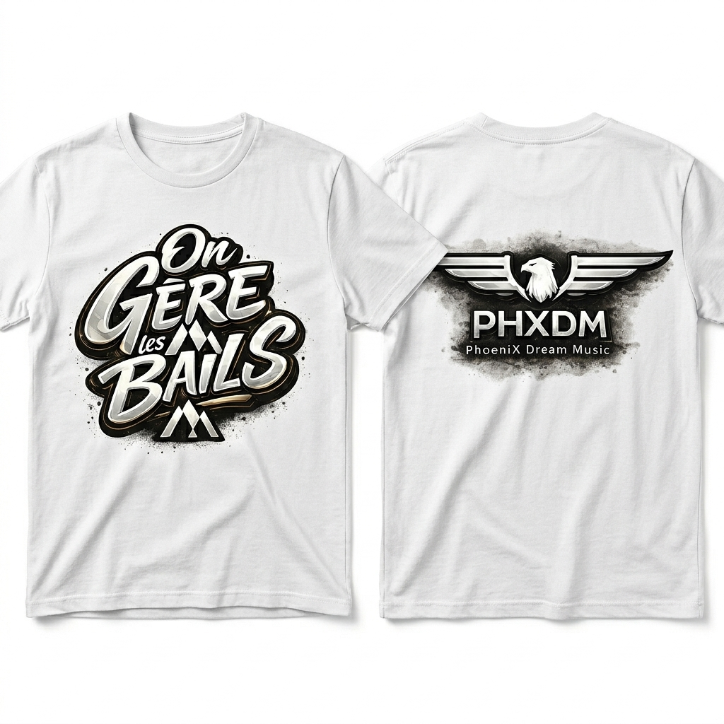 T-shirts "On Gère les Bails X PHXDM"