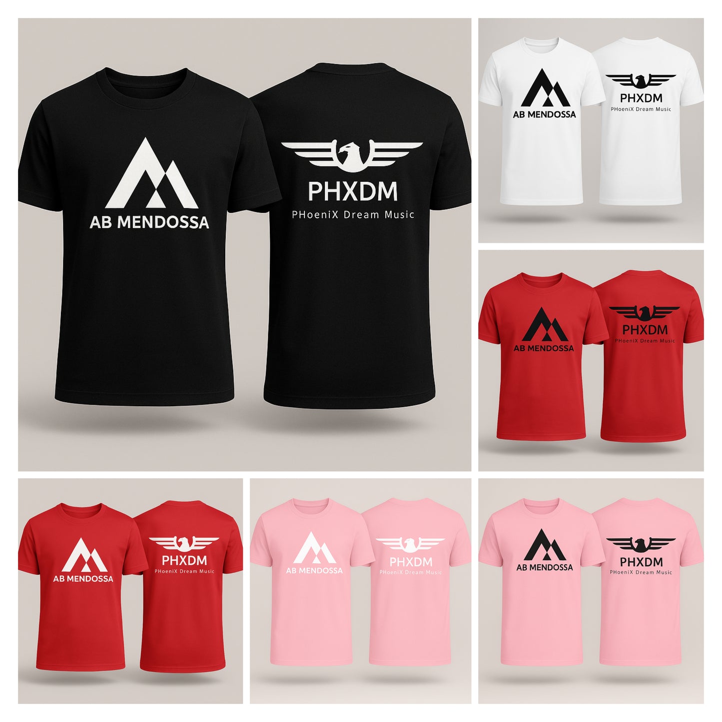 T-shirts " AB MENDOSSA X PHXDM "