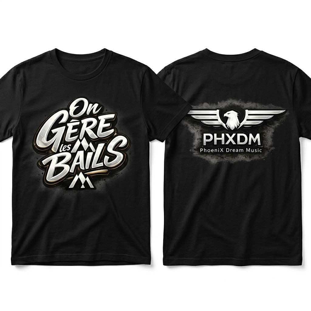 T-shirts "On Gère les Bails X PHXDM"