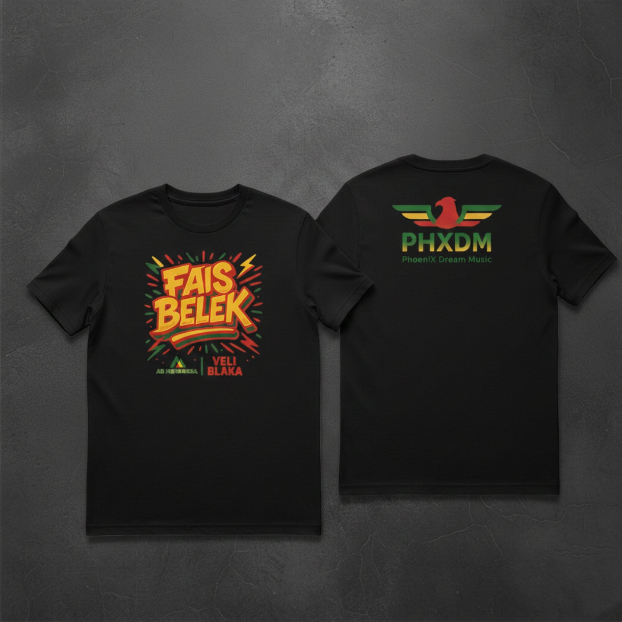 T-shirts " Fais Belek X PHXDM "